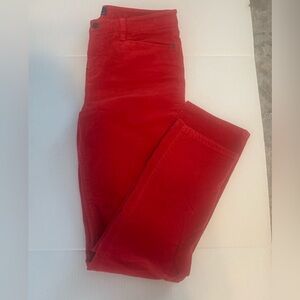 Talbots Cherry Red Corduroy Pants Size 8